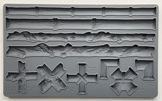 Faux Bois 6" X 10" IOD Mould
