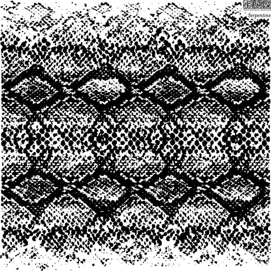 Serpentine 12"x 12" IOD Stamp