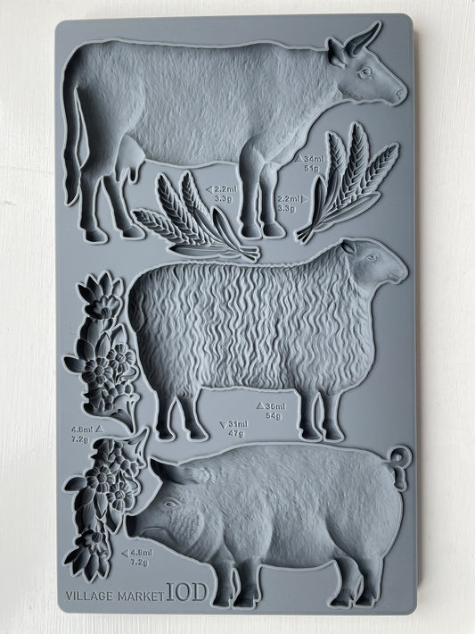 Village Market 6" X 10" IOD Mould