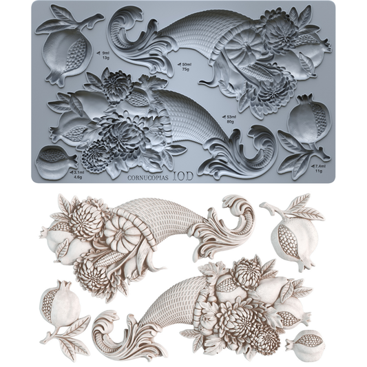 Cornucopias Mould | 6” x 10”