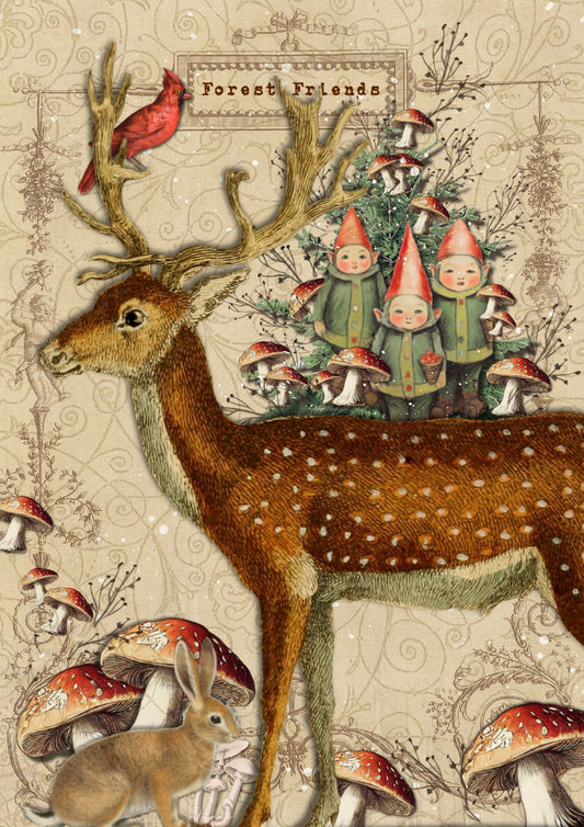 Forest Friends Decoupage Paper