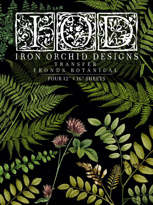 Fronds Botanical IOD Transfer 12" x 16" Pad