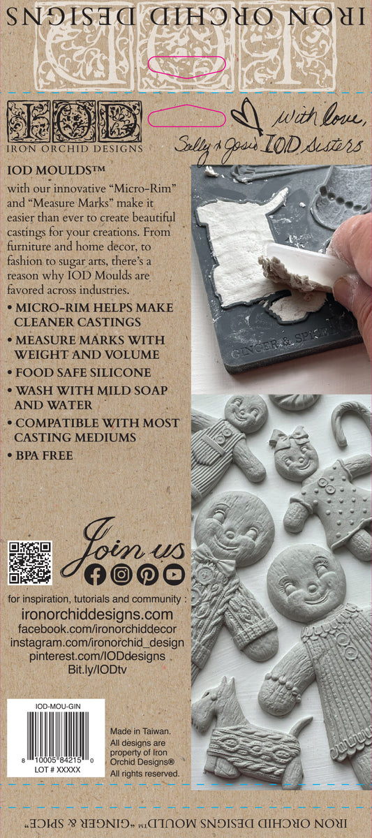 Ginger & Spice 6" x 10" IOD Mould