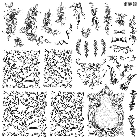 Alphabellies 12" x 12" IOD Stamp
