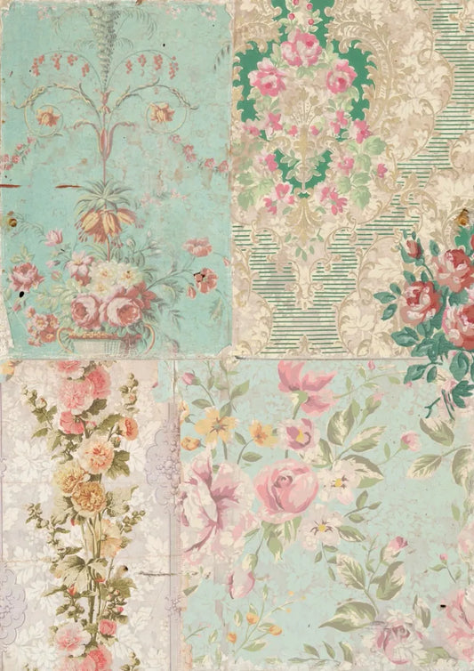 Vintage Paper Scraps Decoupage Paper