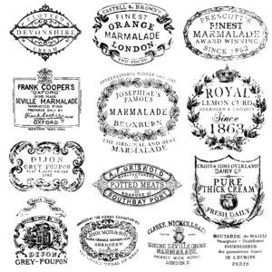 Crockery 12" x12" Decor Stamp